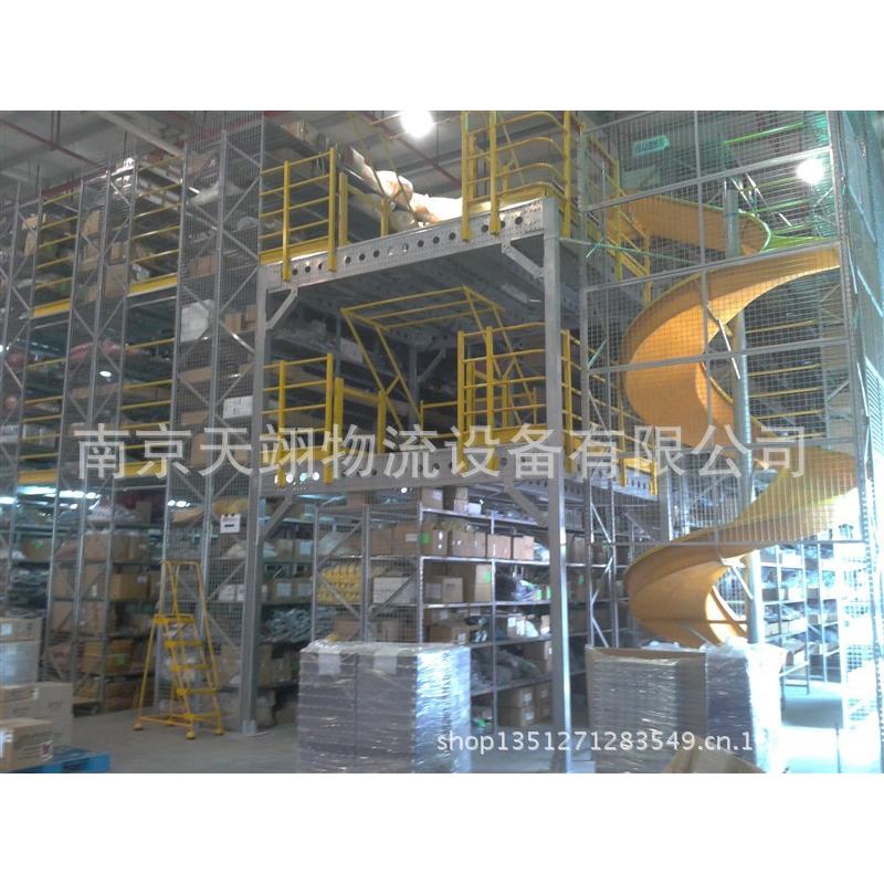 阁楼货架可拆卸放置架移动组合式架大型工业货架框网格货架