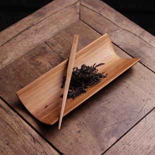 家用 茶则竹制茶具配件零配茶匙茶荷茶针夹铲子功夫茶道六君子套装