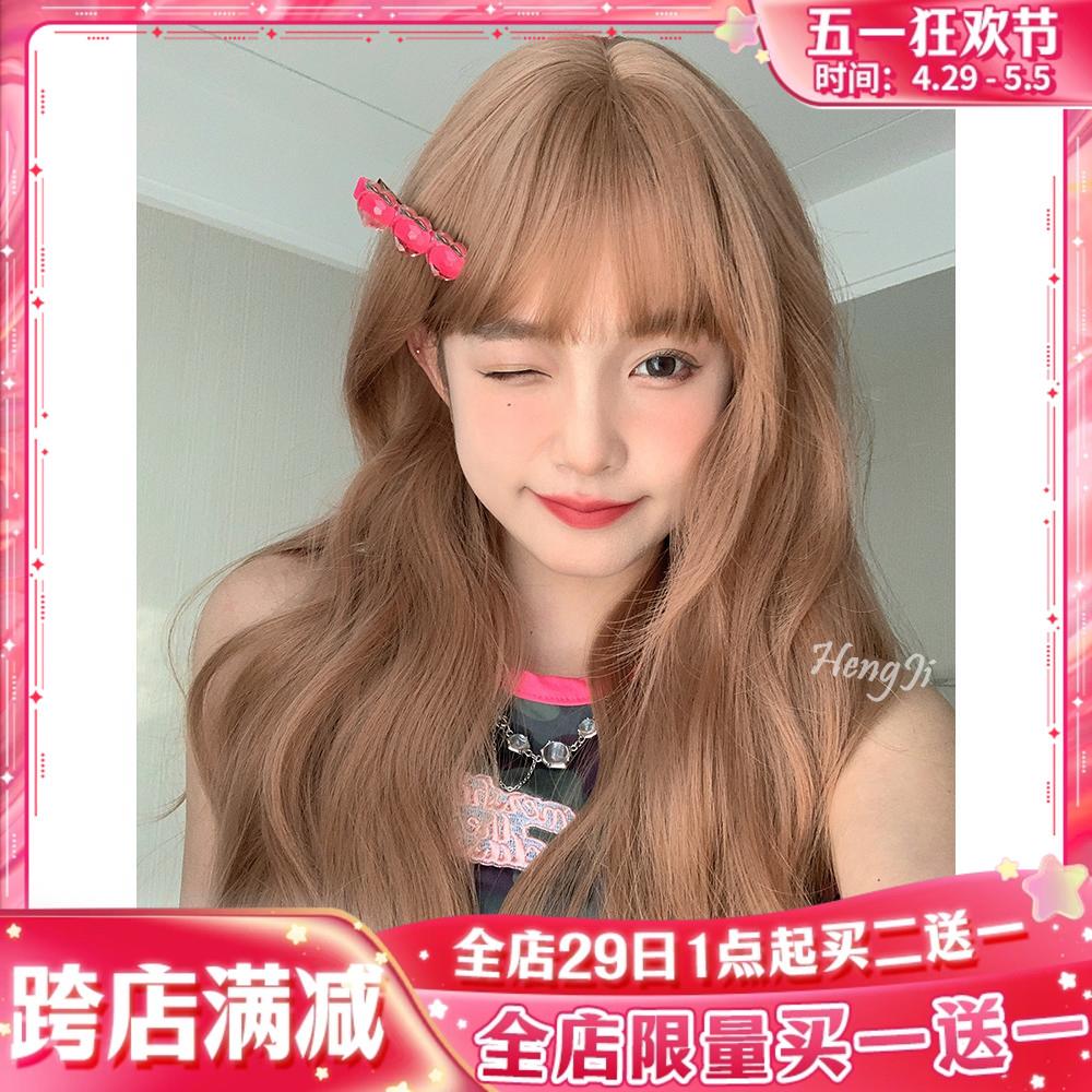 哼唧假发女长发全头套式时尚大波浪长卷发自然中长发整顶假发