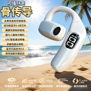 【可插TF卡】私模骨传导蓝牙耳机无线运动级高清通话降噪左右通用