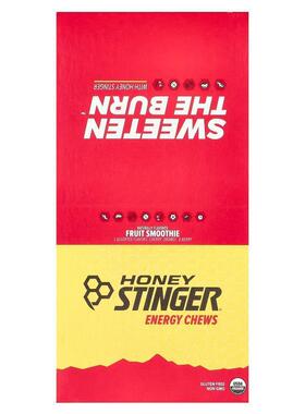 HoneyStinger,Energy Chews 能量咀嚼片，水果奶昔味，12 包，每