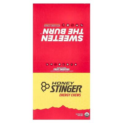 HoneyStinger,Energy Chews 能量咀嚼片，水果奶昔味，12 包，每