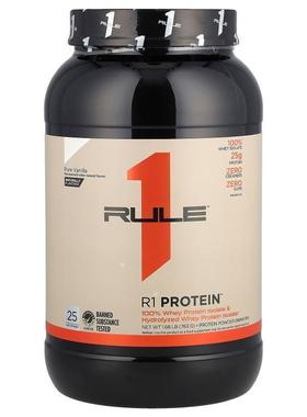 Rule One Proteins,R1 Protein Powder Drink Mix, Pure Vanilla,