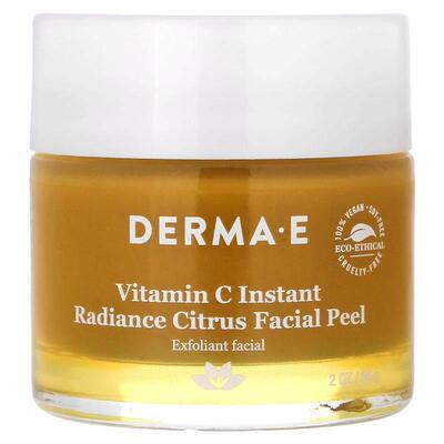 DERMA E,维生素 C 即时亮采柑橘面部去角质，2 盎司（56 克）