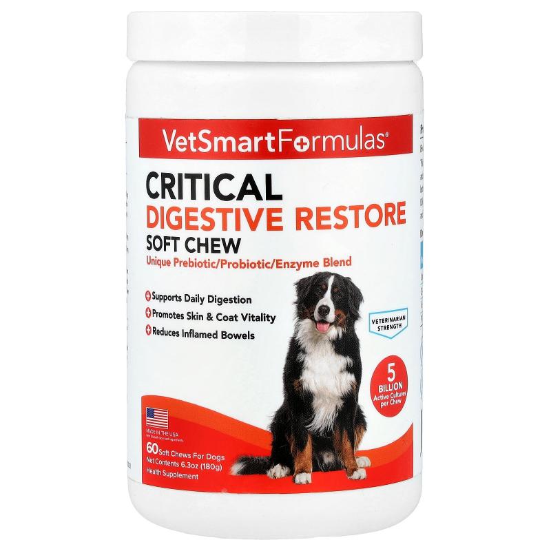 VetSmart Formulas,关键消化修复软糖，适合狗狗，60 片，6.3 盎1