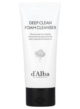 d'Alba,Deep Clean Foam Cleanser, White Truffle, 2.7 fl oz (8