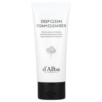 d'Alba,Deep Clean Foam Cleanser, White Truffle, 2.7 fl oz (8