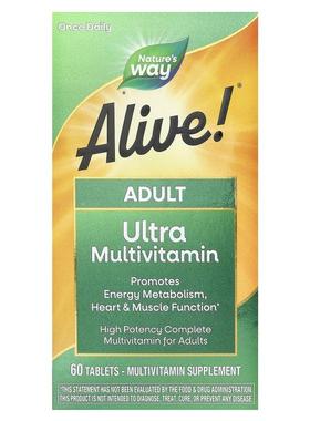 然萃维,Alive! 成年人优效多维生素营养片，60 片