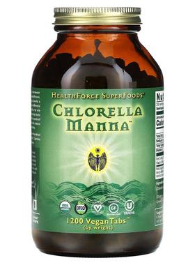 HealthForce Superfoods,Chlorella Manna 小球藻，1200 片素食片