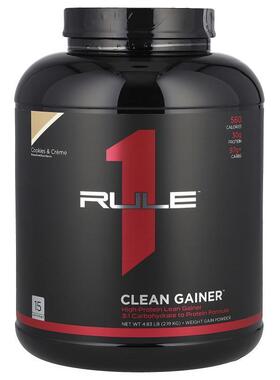 Rule One Proteins,Clean Gainer™, Cookies &amp; Cream, 4.