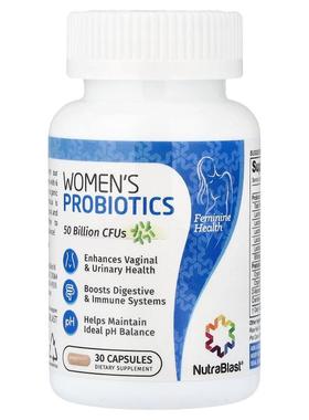 NutraBlast,Women's Probiotics, 30 Capsules
