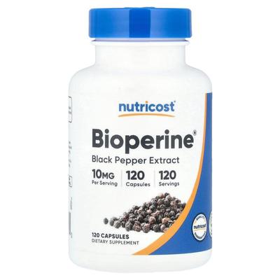 Nutricost,Bioperine®，10 毫克，120 粒胶囊