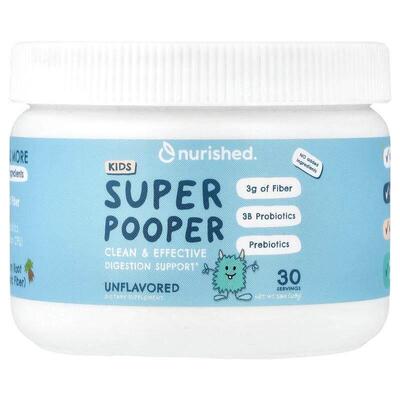 Nurished,Kids, Super Pooper, Unflavored, 3.8 oz (108 g)
