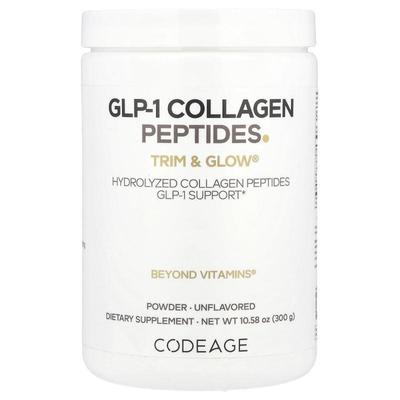 Codeage,GLP-1 Collagen Peptides, Trim &amp; Glow®, Unfla