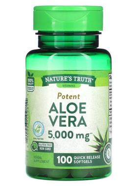 Nature's Truth,Potent, Aloe Vera , 5,000 mg , 100 Quick Rele