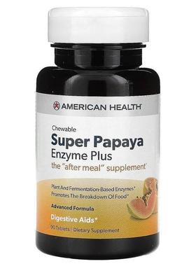 安美氏,Super Papaya Enzyme Plus, 90 Tablets
