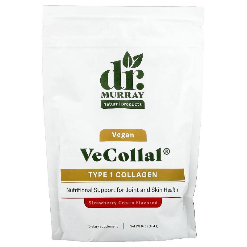 Dr. Murray's,VeCollal®, Vegan Type 1 Collagen, Strawberry Cr