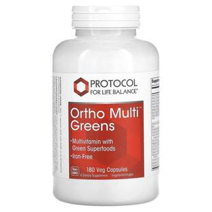 Protocol for Life Balance,Ortho Multi Greens,180 粒素食胶囊