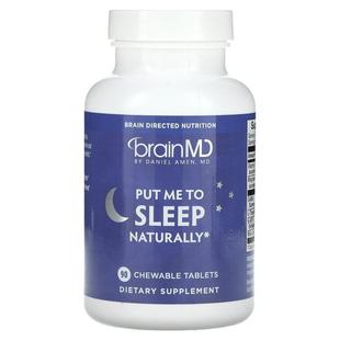 BrainMD,Put Me To Sleep Naturally, 90 Chewable Tablets
