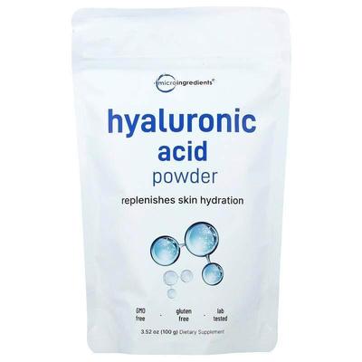 Micro Ingredients,Hyaluronic Acid Powder, 3.52 oz (100 g)