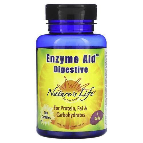 Nature's Life,Enzyme Aid, Digestive, 100 Capsules
