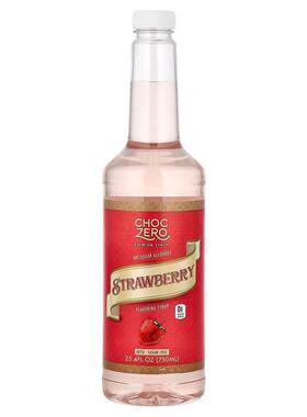 ChocZero,Premium Syrup, Strawberry, Sugar Free, 25.4 fl oz (