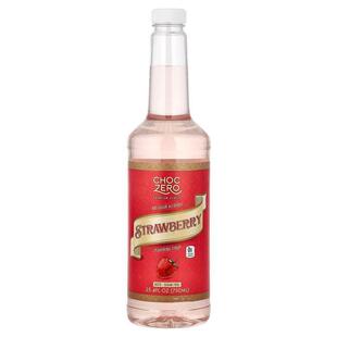 ChocZero,Premium Syrup, Strawberry, Sugar Free, 25.4 fl oz (