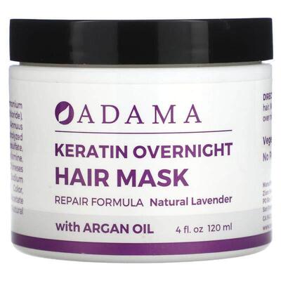 Zion Health,Adama, Keratin Overnight Hair Mask, Natural Lave
