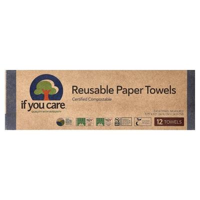 If You Care,Reusable Paper Towels, 12 Towels