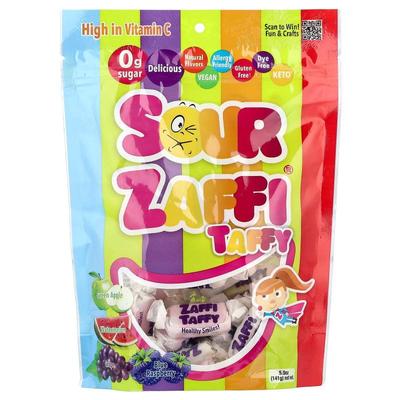 Zollipops,Sour Zaffi® Taffy, Assorted Fruit, 5 oz (141 g)