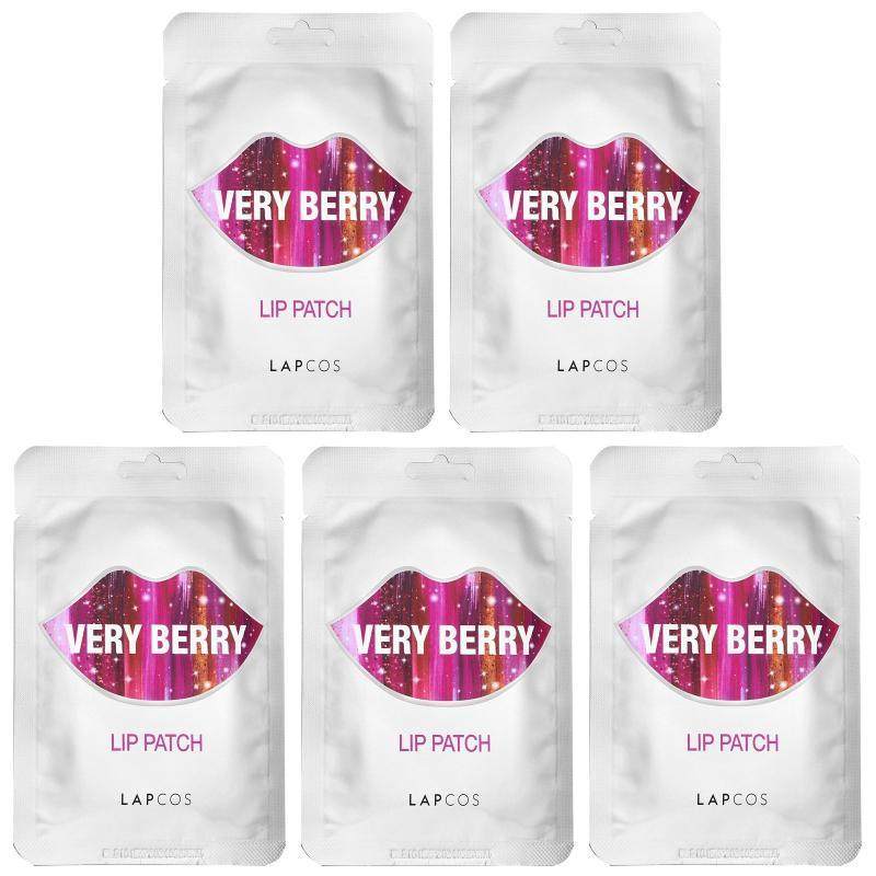 Lapcos,Lip Patch, Very Berry, 5 Patches, 0.1 oz Each