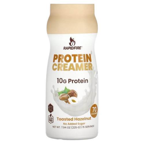 RAPIDFIRE,Protein Creamer, Toasted Hazelnut , 7.94 oz (225 g