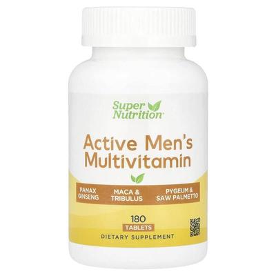 Super Nutrition,Active Men's Multivitamin, 180 Tablets