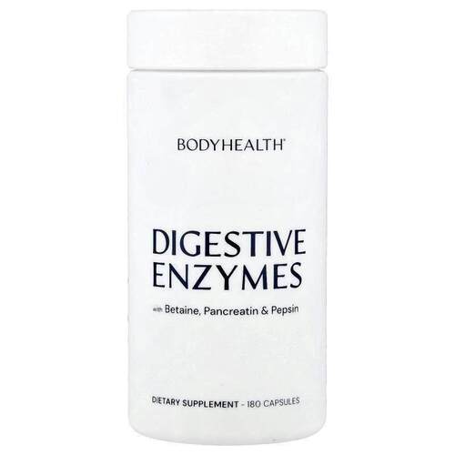 BodyHealth,酶胶囊，含甜菜碱、胰酶和胃蛋白酶，180 粒
