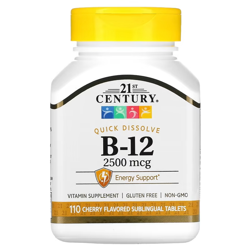 21st Century21世纪维生素B12补充剂B族维生素片