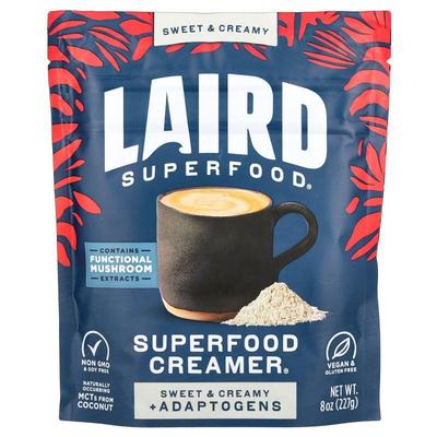 Laird Superfood,SuperFood 奶精® + 适应原，甜奶油，8 盎司（22