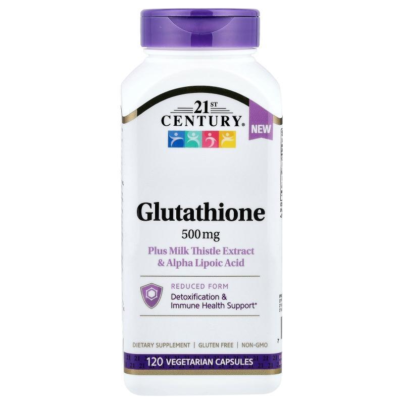 21世纪,Glutathione Plus Milk Thistle Extract & Alpha Lip