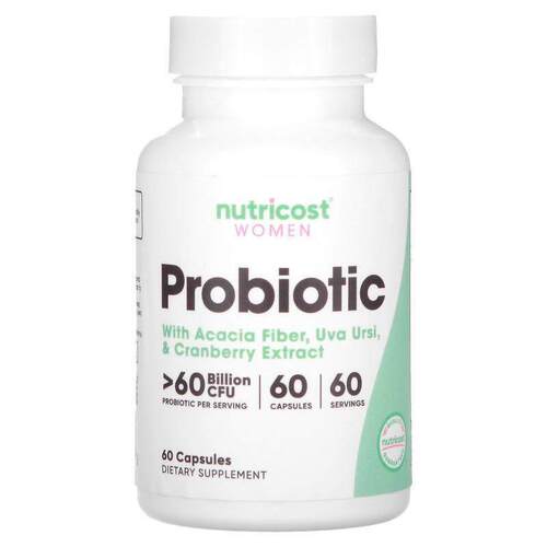 Nutricost,Women, Probiotic with Acacia Fiber, Uva Ursi, &amp