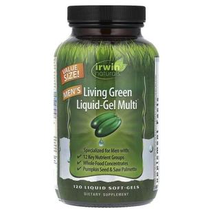 Living Green 120 Men 粒液体软凝胶 Multi Gel 爱乐能 Liquid