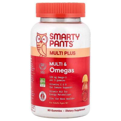 SmartyPants,Multi Plus, Multi & Omegas Gummies软糖