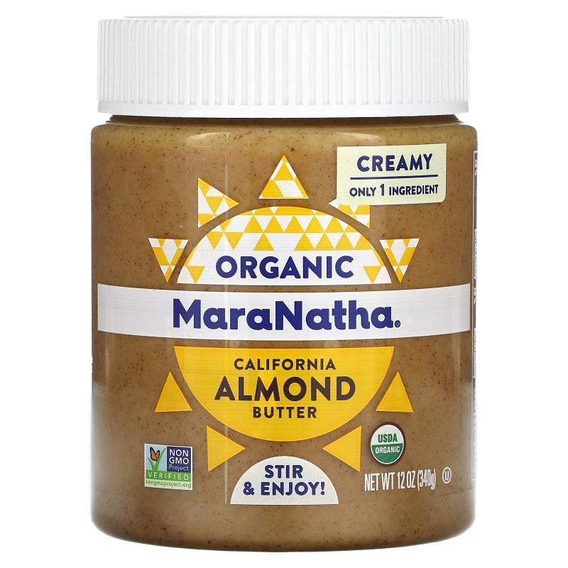 MaraNatha,Organic California Almond Butter, Creamy, 12 oz (3