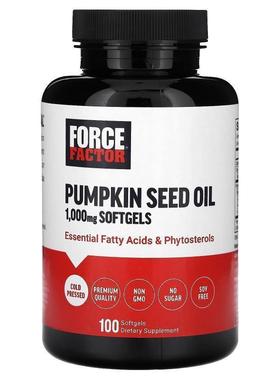 Force Factor,Pumpkin Seed Oil, 1,000 mg, 100 Softgels, (500
