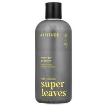 爱的态度,Super Leaves™, Shower Gel, For Men, Amber & Cit