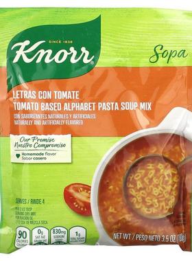 家乐,Tomato Based Alphabet Pasta Soup Mix, 3.5 oz (100 g)