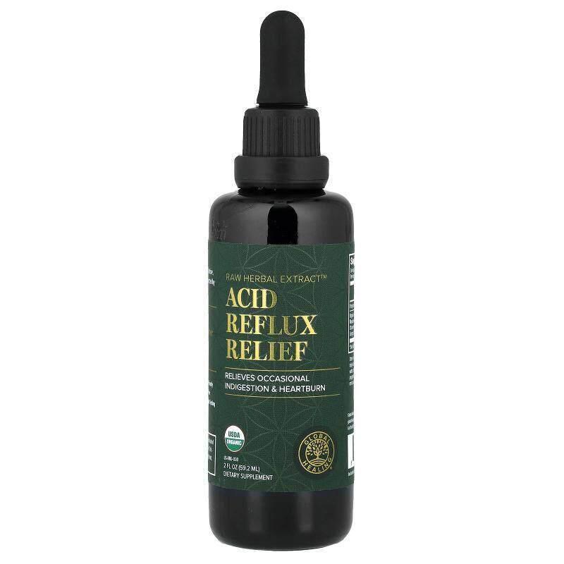 Global Healing,Raw Herbal Extract™, Acid Reflux Relief, 2 fl - 实物图