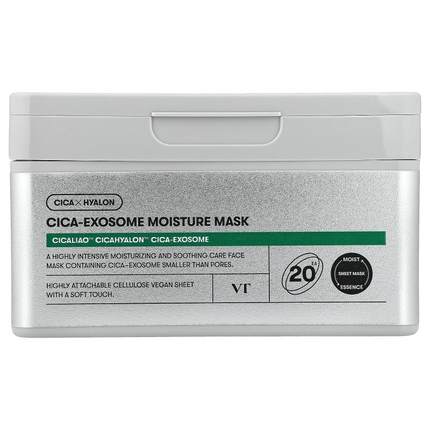 VT Cosmetics,Cica-Exosome Moisture Beauty Mask , 20 Sheets,
