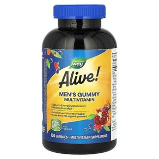 男性多維生素軟糖水果口味130 粒 Alive 然萃維