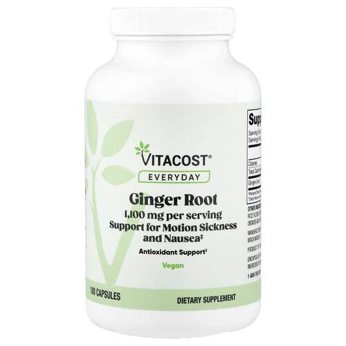 Vitacost,姜根，180 粒胶囊（每粒 550 毫克）
