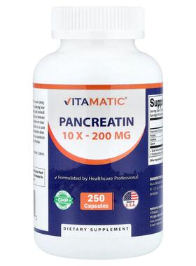 Vitamatic,Pancreatin, 250 Capsules