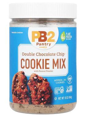 PB2 Foods,Double Chocolate Chip Cookie Mix with Peanut Powde
